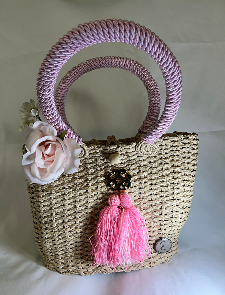 Blossom Woven Tote